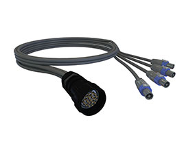 PWA00243.M Soca to 4 x biamp NL4staggered 1m to 3.7m